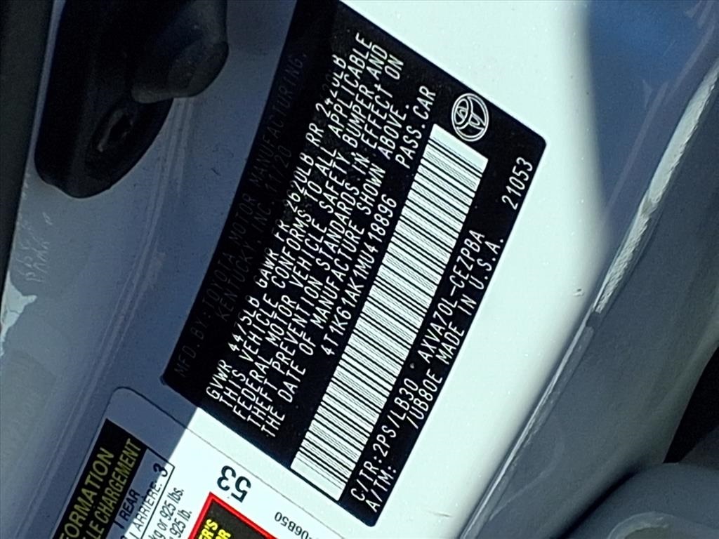 2021 Toyota Camry XSE White at Westside Lexus