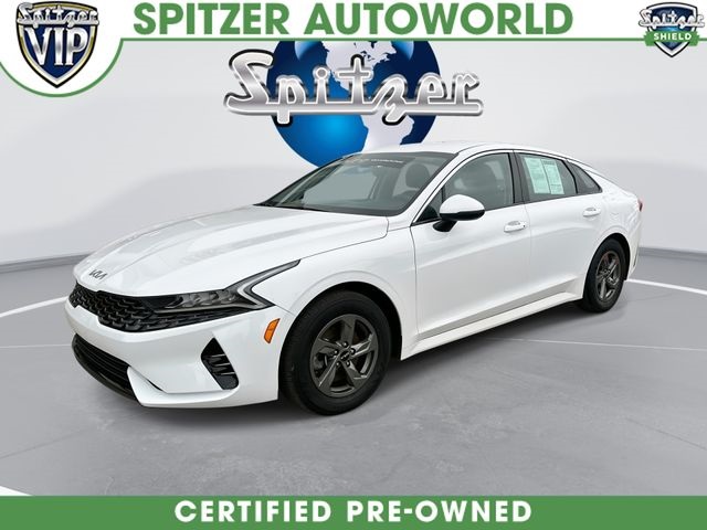 Glacial White Pearl 2023 Kia K5 LXS FWD Sedan Front-Wheel Drive 8-Speed Automatic
