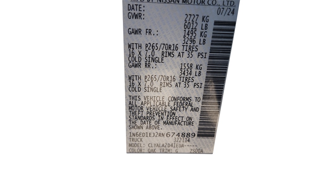 2024 Nissan Frontier