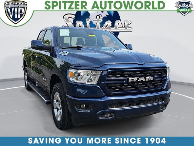 Patriot Blue Pearlcoat 2024 RAM 1500 Big Horn Quad Cab 4WD Pickup Truck Four-Wheel Drive 8-Speed Automatic