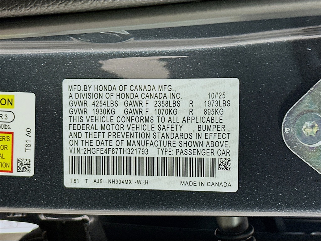 New 2026 Honda Civic Hybrid For Sale in Augusta, GA