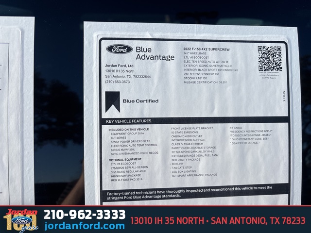 Used Car 2022 Ford F-150  Xlt For Sale Under $40,000 In San Antonio, Texas