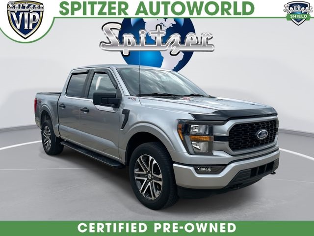 Silver Metallic 2023 Ford F-150 XL SuperCrew 4WD Pickup Truck Four-Wheel Drive Automatic