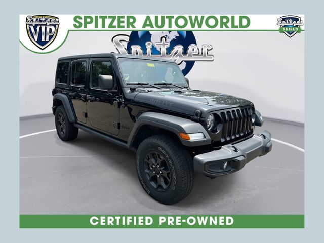 Black Clearcoat 2022 Jeep Wrangler SUV / Crossover Four-Wheel Drive 8-Speed Automatic