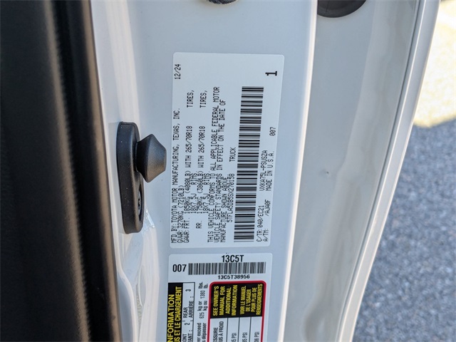 2025 Toyota Tundra SR5 White at Davis Toyota of Orangeburg