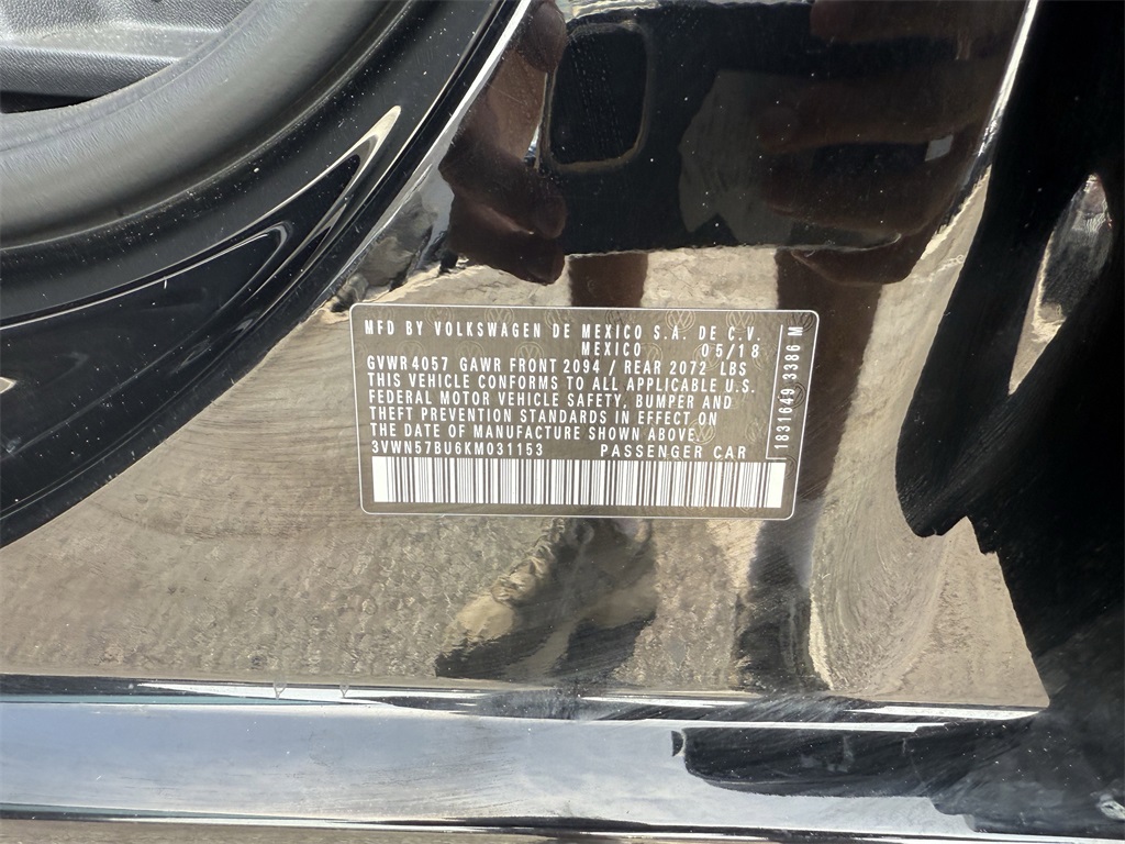 2019 Volkswagen Jetta 1.4T S Black at Durrett Motor Company