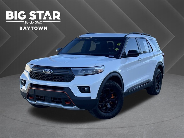 2023 Ford Explorer Timberline White at Tom Peacock Cadillac