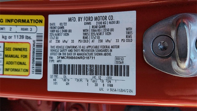 2022 Ford Bronco Sport