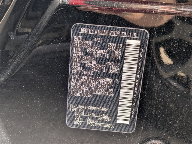 2021 Nissan Armada Platinum Black at Bayway Cadillac of The Woodlands