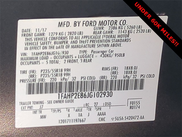 2018 Ford Taurus SEL for sale at PATRIOT CHEVROLET OF LIMERICK