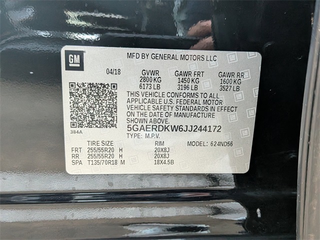 2018 Buick Enclave Avenir Black at Legacy Ford