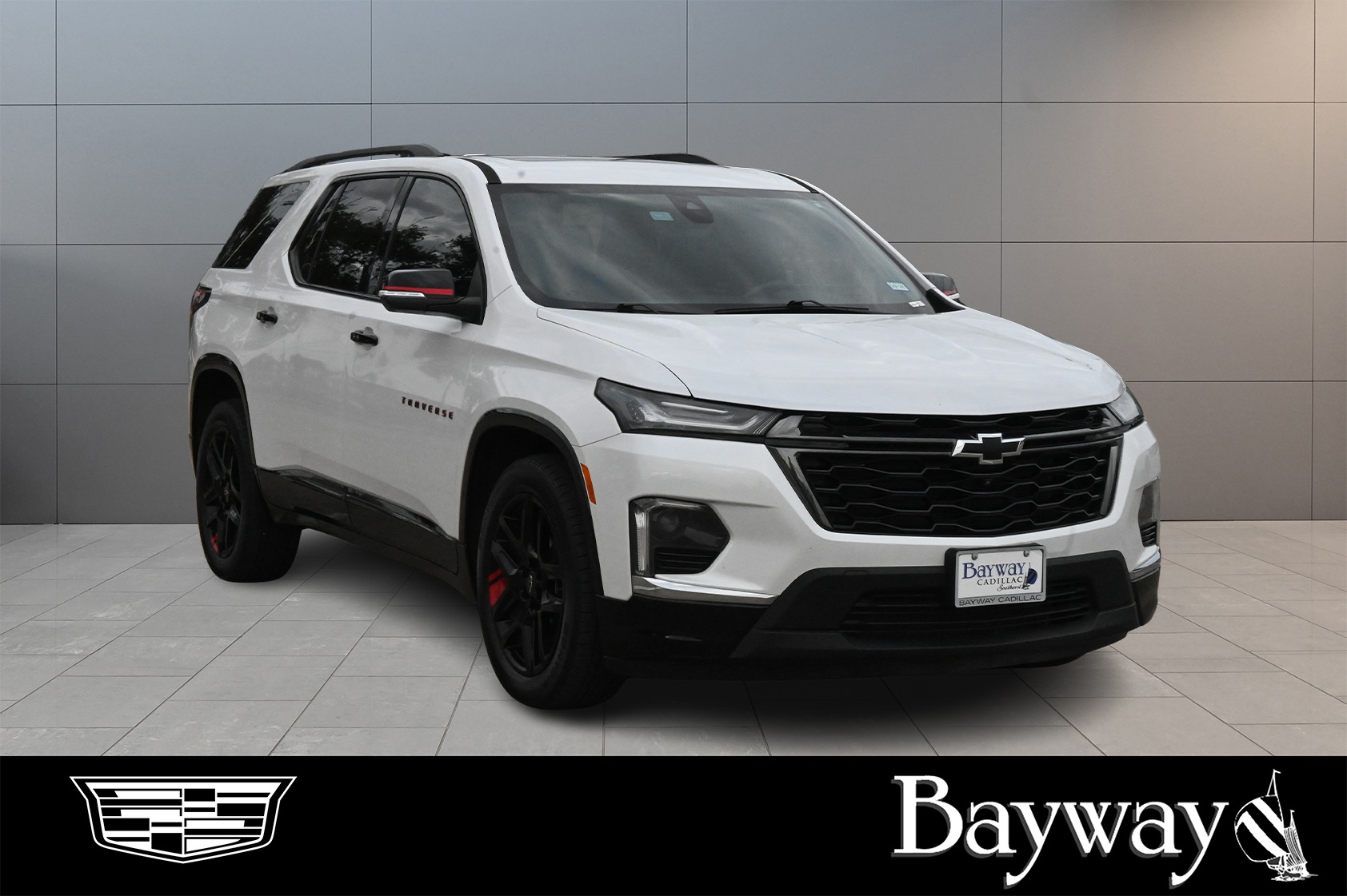 2022 Chevrolet Traverse Premier White at Bayshore Chrysler Jeep Dodge Ram