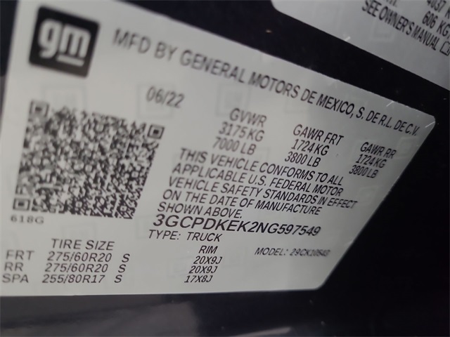 2022 – Chevrolet – Silverado 1500