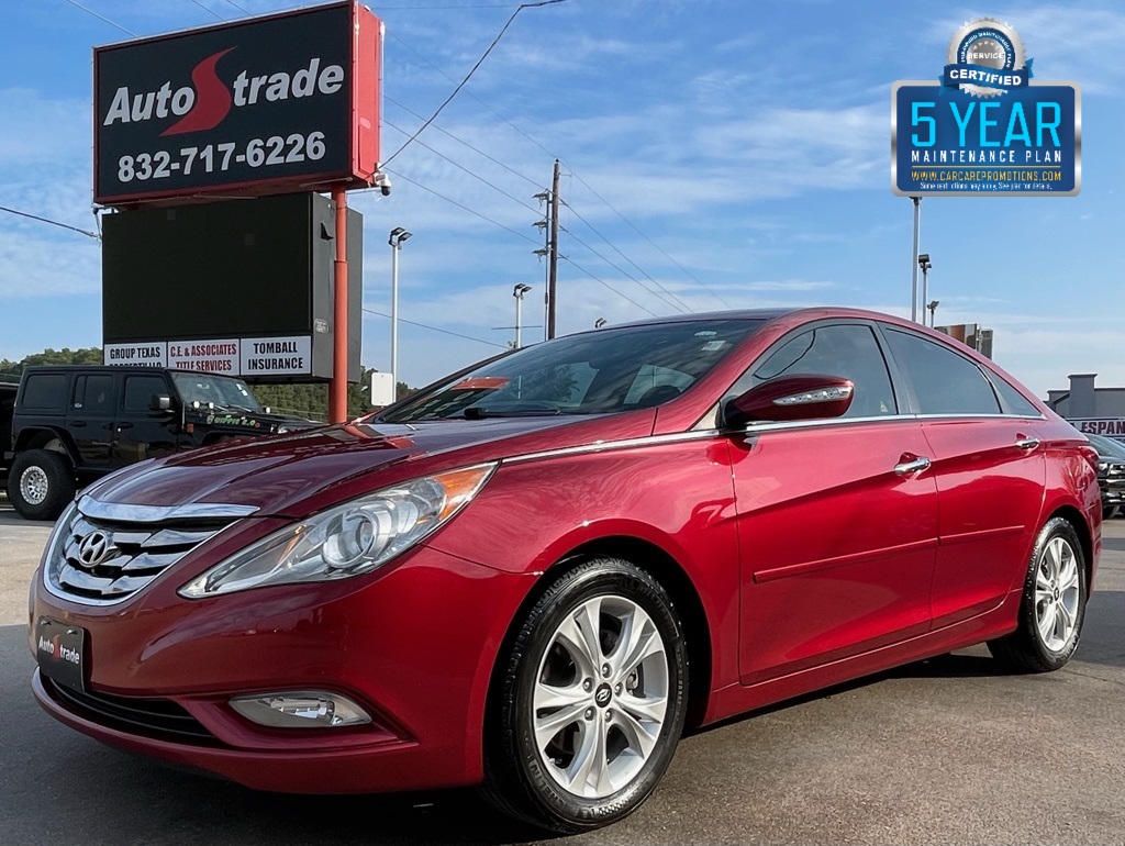 2011 Hyundai Sonata Limited Red at Parkway Family Mazda
