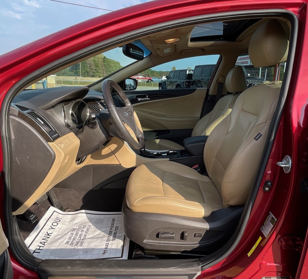 2011 Hyundai Sonata Limited Red at Parkway Family Mazda