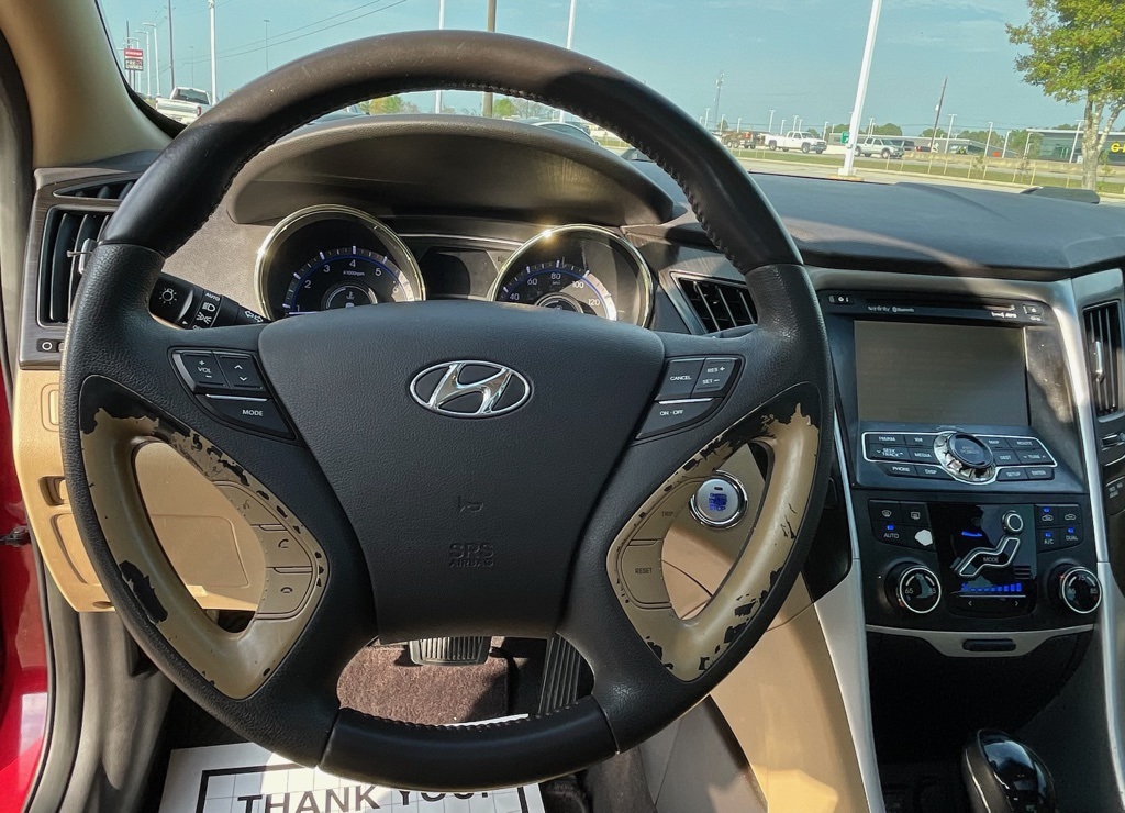 2011 Hyundai Sonata Limited Red at Parkway Family Mazda