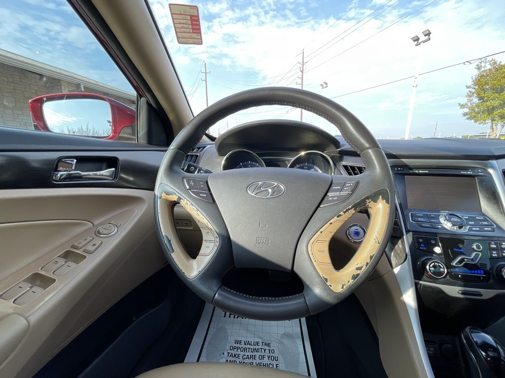 2011 Hyundai Sonata Limited Red at Parkway Family Mazda