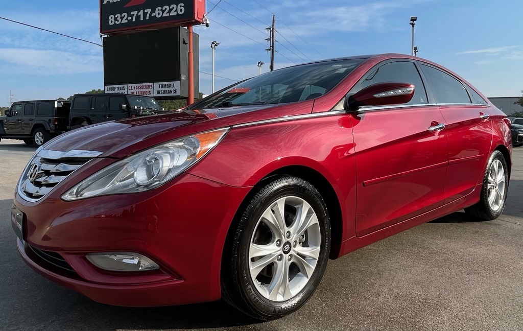 2011 Hyundai Sonata Limited Red at Parkway Family Mazda