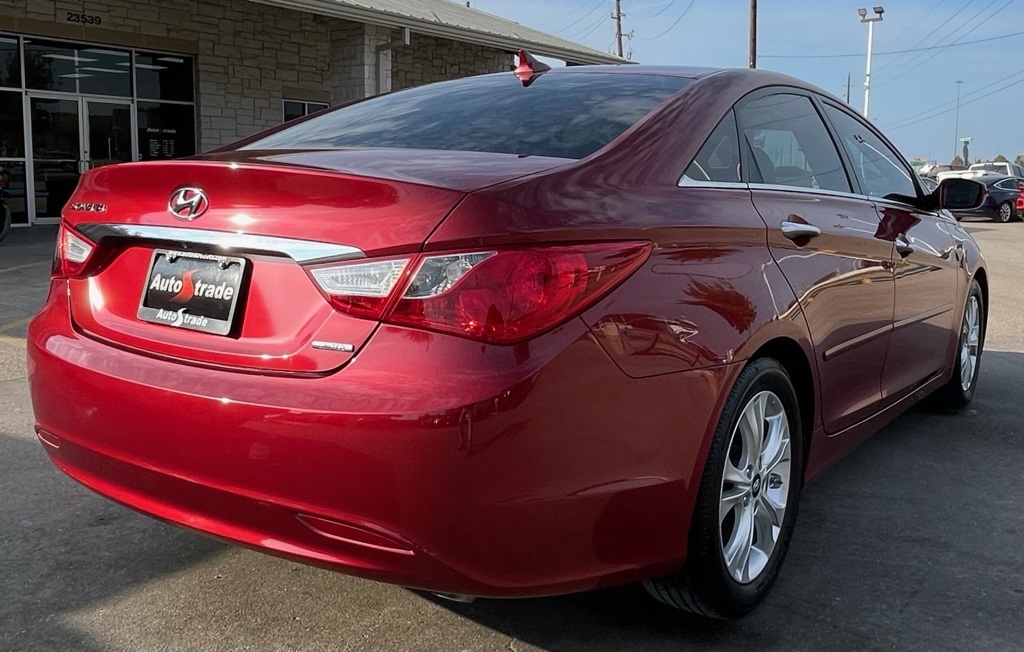 2011 Hyundai Sonata Limited Red at Parkway Family Mazda