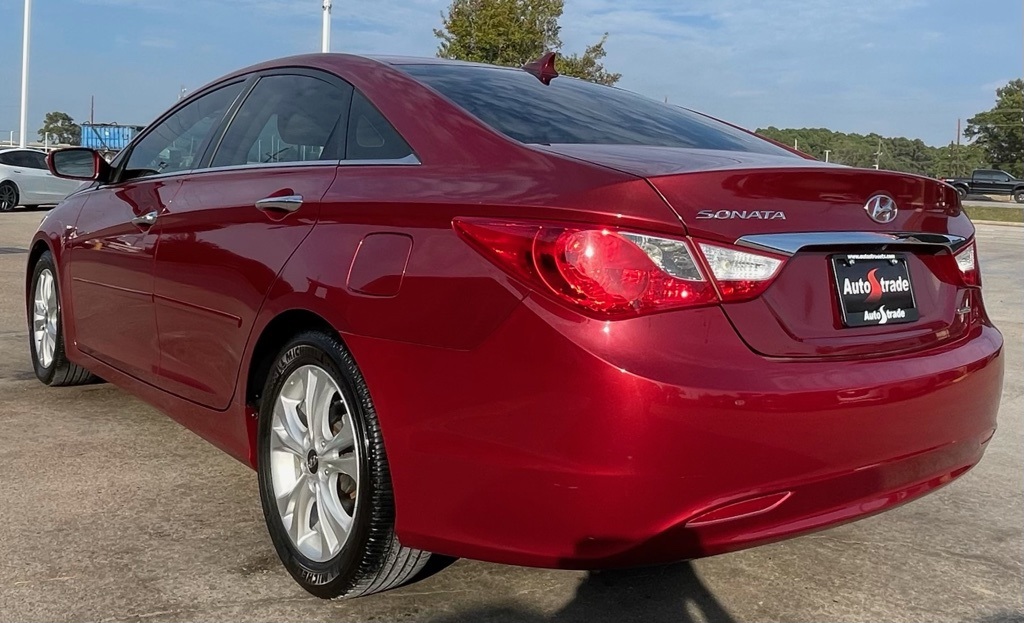 2011 Hyundai Sonata Limited Red at Parkway Family Mazda