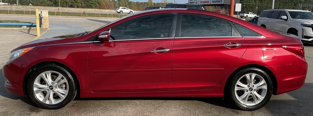 2011 Hyundai Sonata Limited Red at Parkway Family Mazda