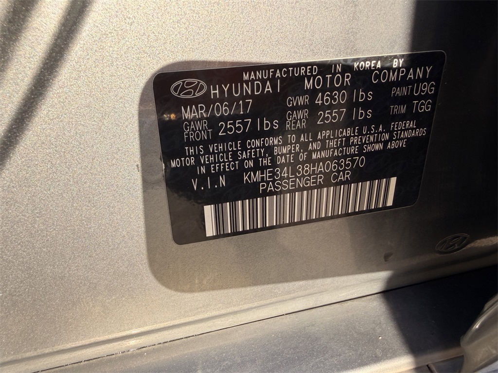 2017 Hyundai Sonata Hybrid Limited Gray at Autostrade