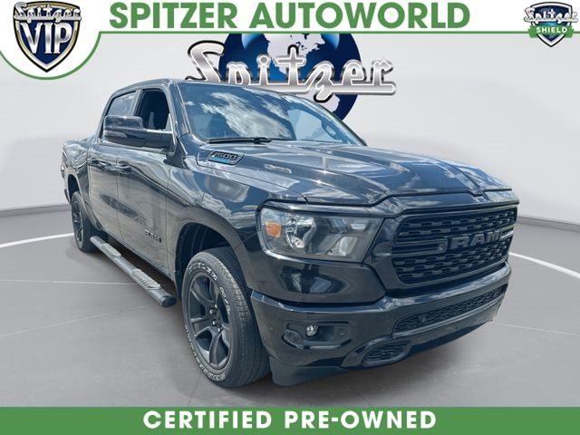 Diamond Black Crystal Pearlcoat 2023 RAM 1500 Pickup Truck Four-Wheel Drive 8-Speed Automatic