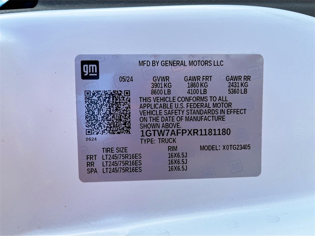 2024 GMC Savana 2500 Work Van White at Wharton Chevrolet GMC