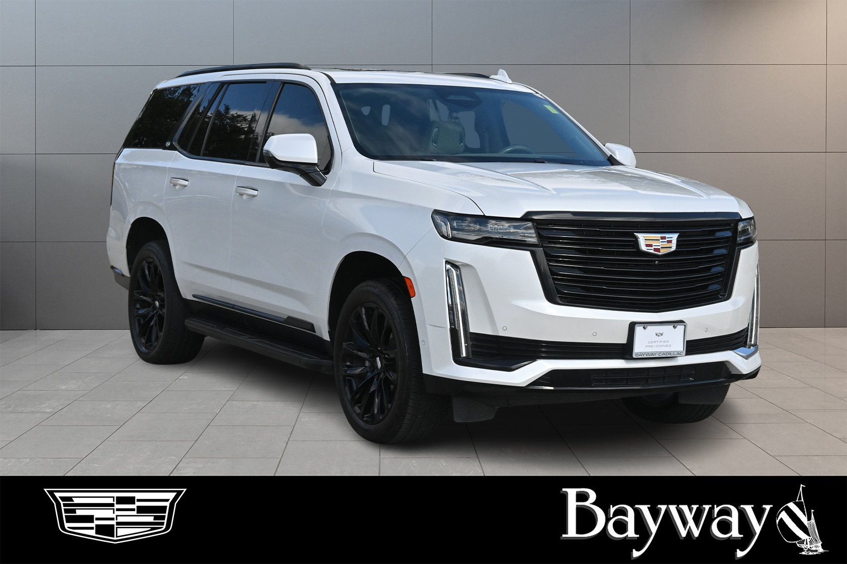 2021 Cadillac Escalade Premium Luxury Platinum White at Autostrade