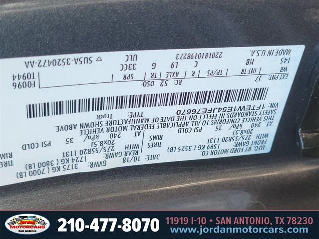 Used Car 2018 Ford F-150  Lariat For Sale Under $30,000 In San Antonio, Texas