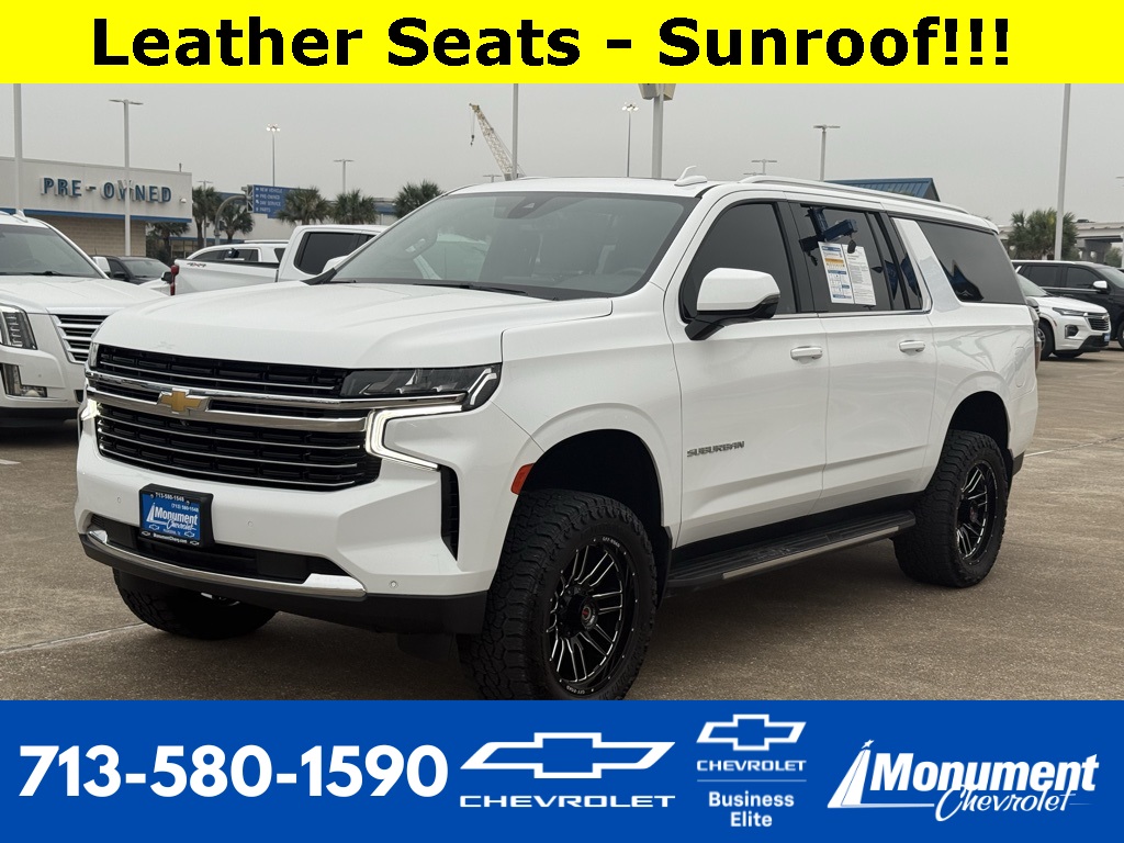 2022 Chevrolet Suburban LT White at Bayway Cadillac of The Woodlands