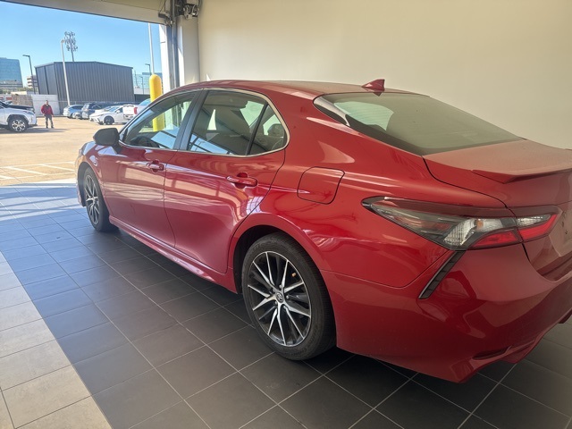 2021 Toyota Camry SE Red at Shottenkirk Kia Fort Bend
