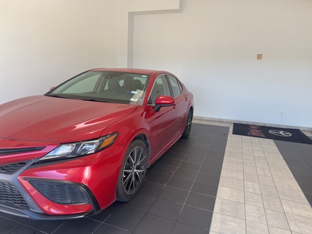 2021 Toyota Camry SE Red at Shottenkirk Kia Fort Bend