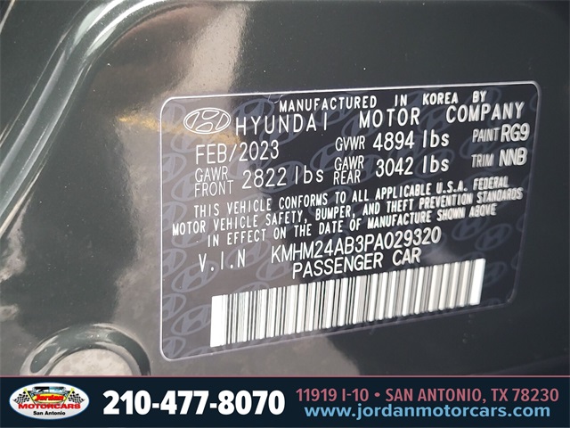 Used Car 2023 Hyundai Ioniq 6  Se Standard Range For Sale Under $25,000 In San Antonio, Texas