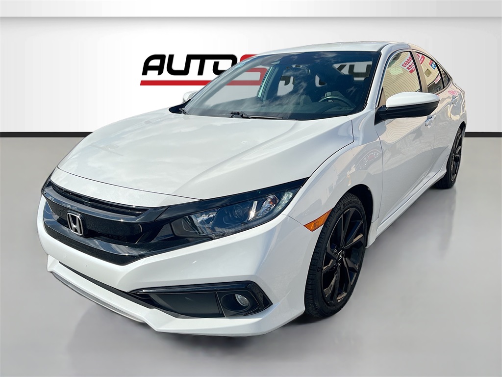 2020 Honda Civic Sport White at DeMontrond Gulf Freeway