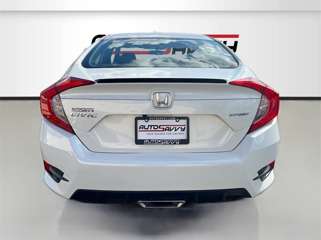 2020 Honda Civic Sport White at DeMontrond Gulf Freeway