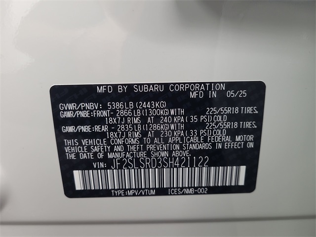 2025 – Subaru – Forester Hybrid