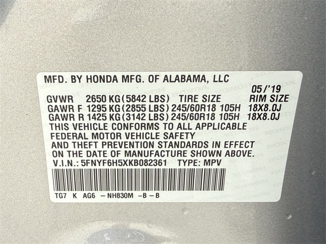 2019 Honda Pilot EX-L  at Autostrade