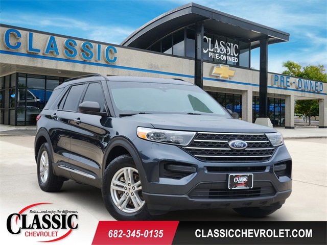 Stone Blue Metallic 2023 Ford Explorer XLT RWD SUV / Crossover Rear-Wheel Drive Automatic