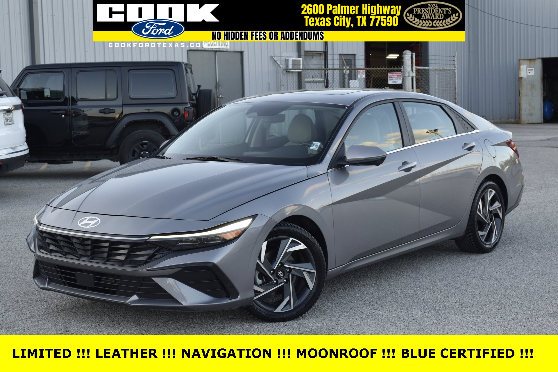 2024 Hyundai Elantra Limited Gray at Bayway Cadillac Southwest