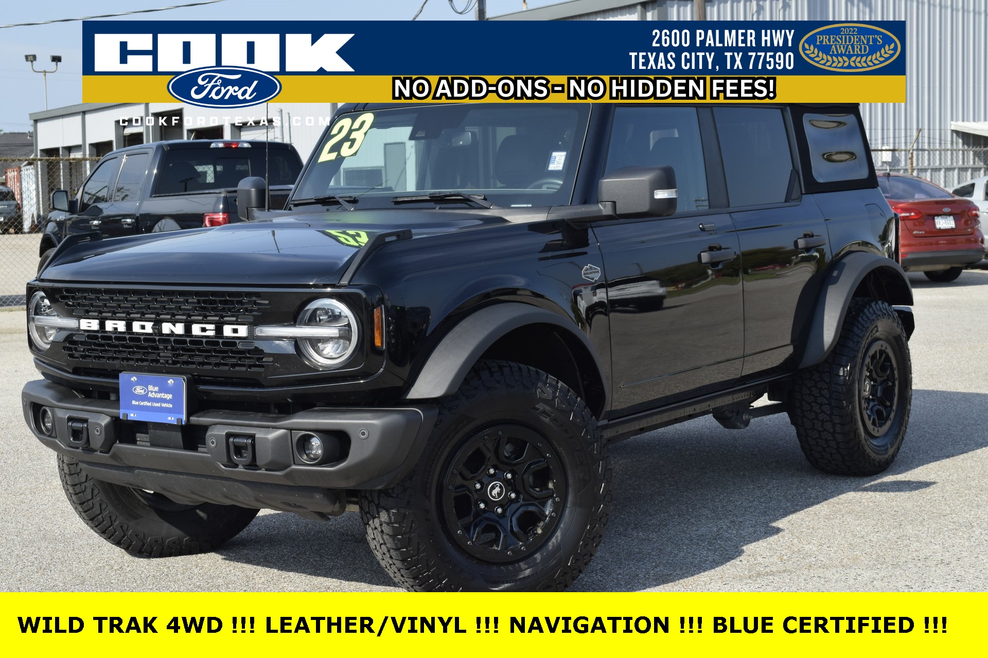 2023 Ford Bronco Wildtrak Black at Wharton Ford