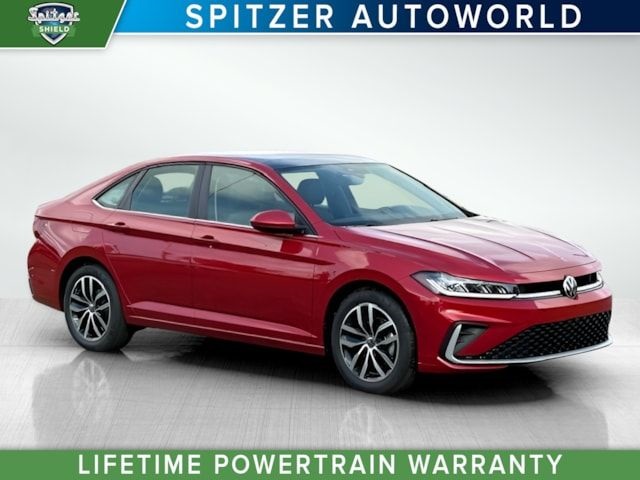 Red 2025 Volkswagen Jetta SE FWD Sedan Front-Wheel Drive 8-Speed Automatic