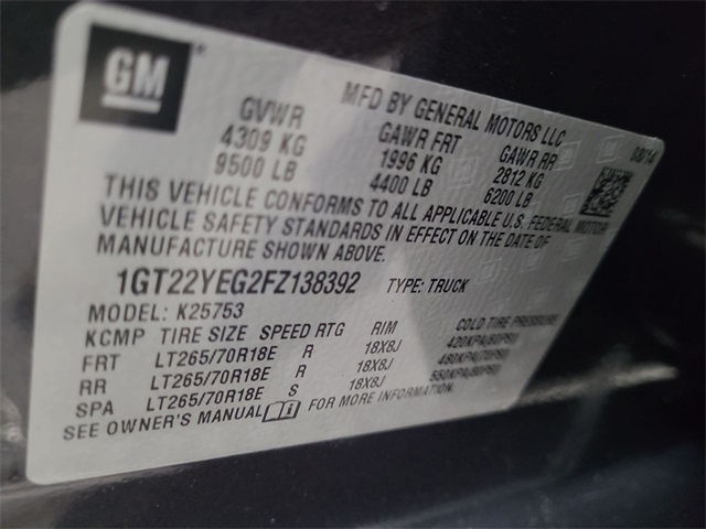 2015 – GMC – Sierra 2500HD