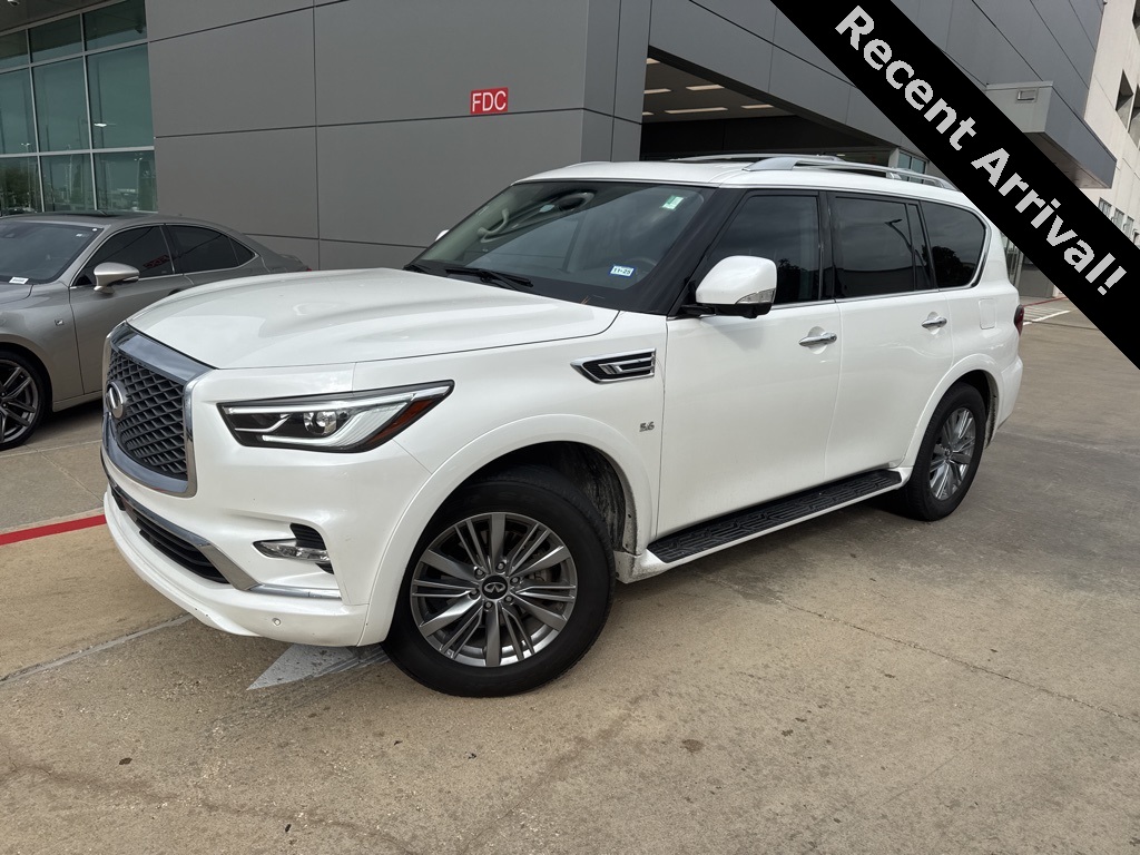 2019 INFINITI QX80 LUXE White at Emmons Autoplex