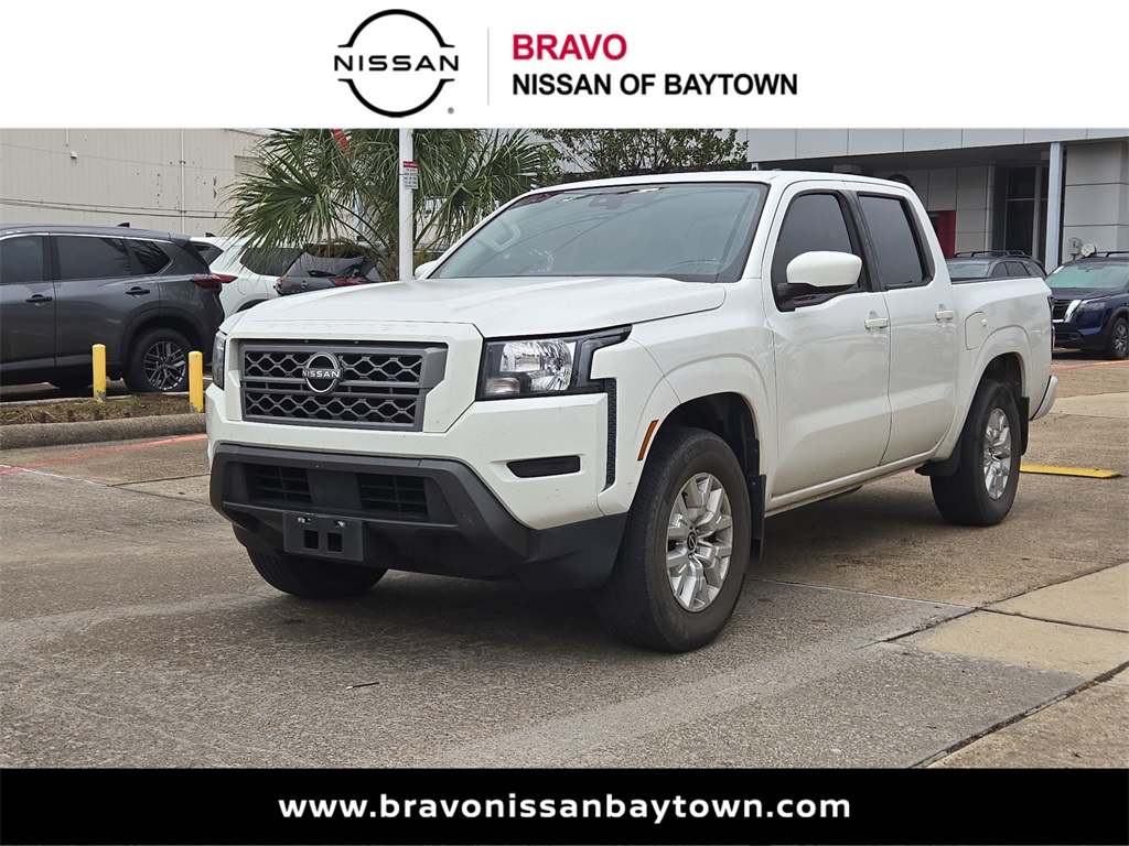 2022 Nissan Frontier SV White at Central Houston Nissan