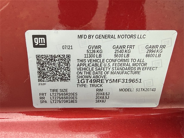 2021 GMC Sierra 2500HD Denali Red at Classic Chevrolet Galveston