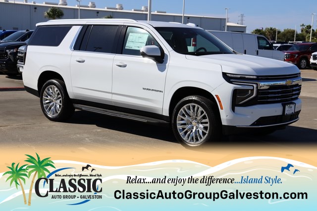 2026 Chevrolet Suburban LT White at Classic Chevrolet Galveston