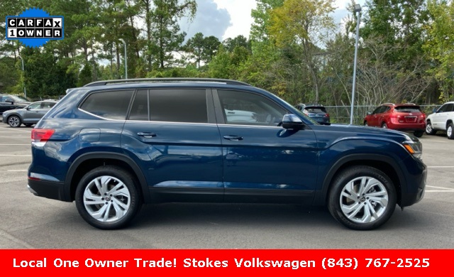 2022 Volkswagen Atlas 2.0T SE w/Technology Blue at Stokes Volkswagen