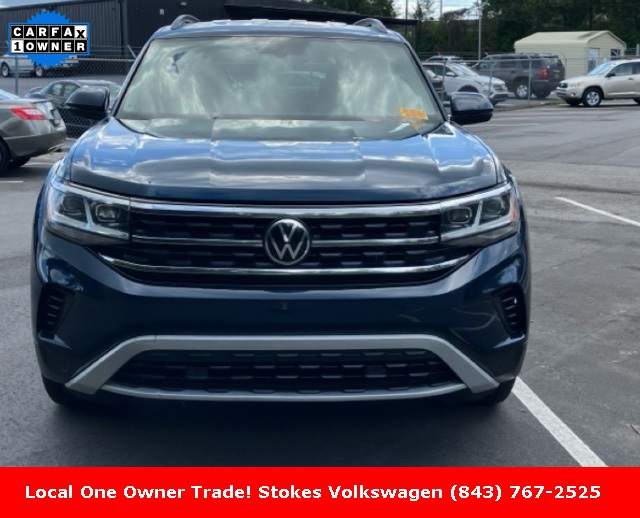 2022 Volkswagen Atlas 2.0T SE w/Technology Blue at Stokes Volkswagen