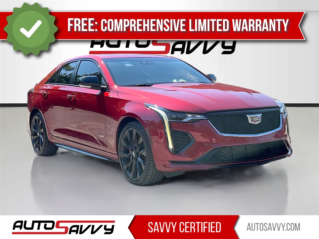 2023 Cadillac CT4 V-Series Red at South Houston Nissan